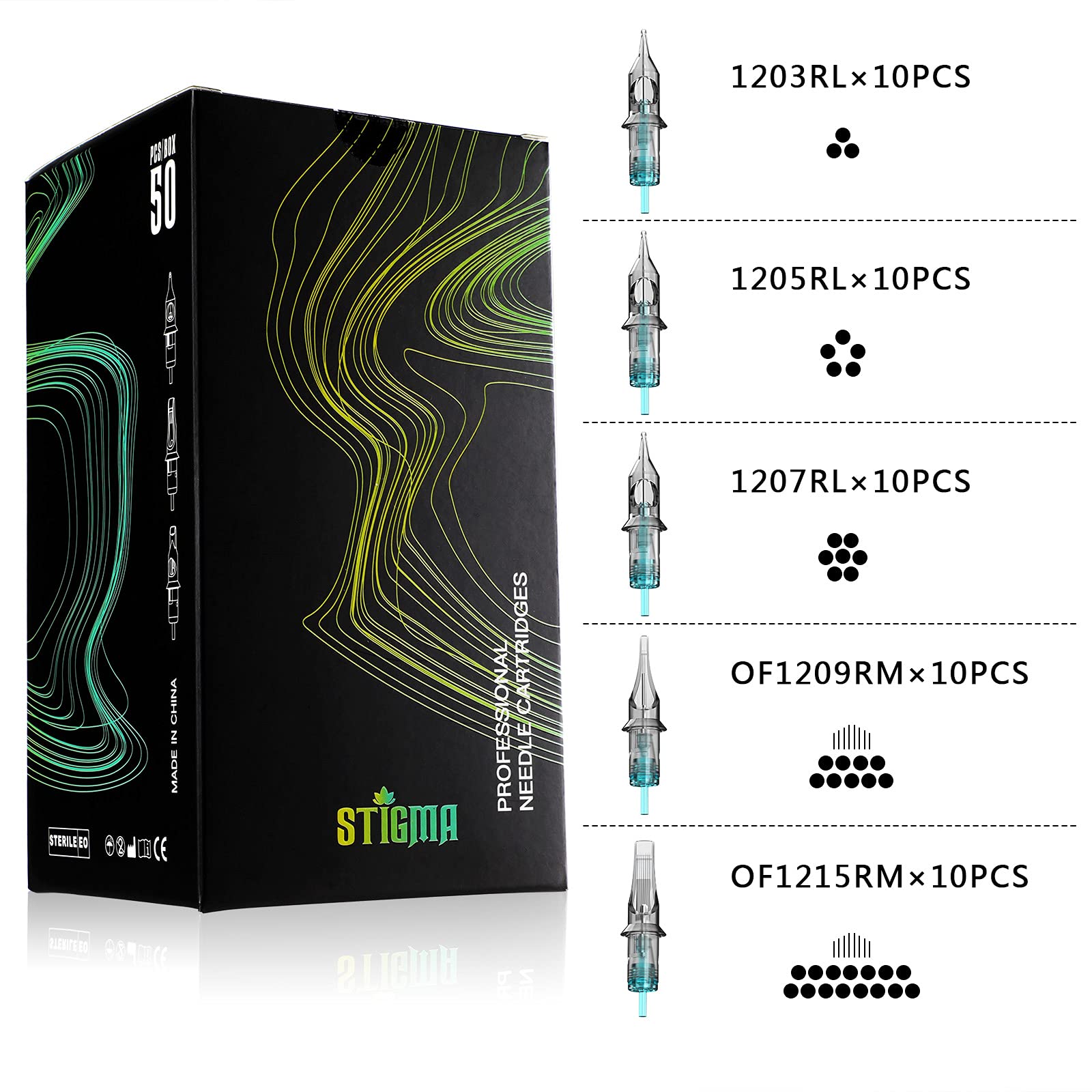 STIGMA Aquamarine Knight 1205RL: cartouche idéale pour les lignes fines