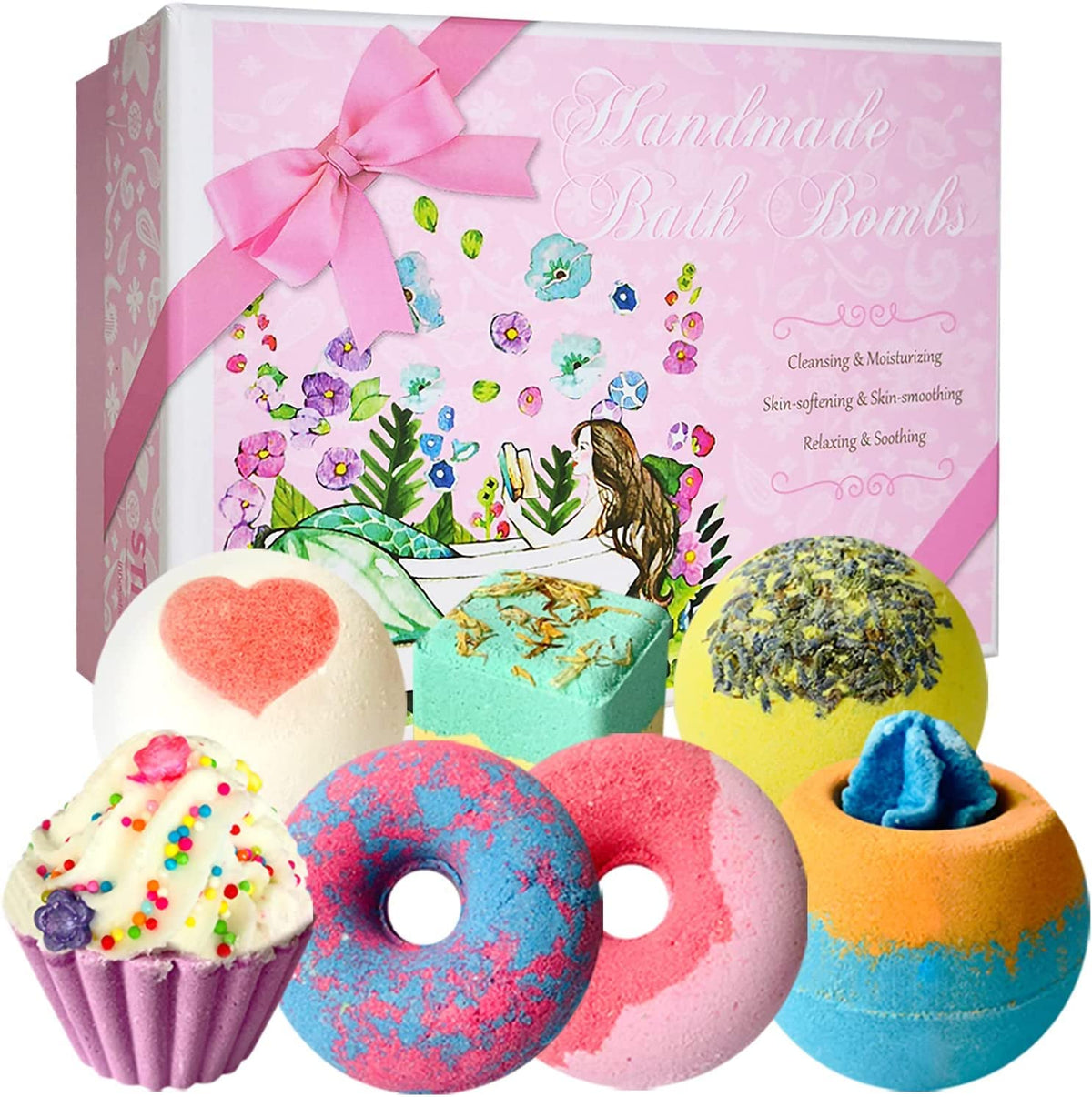 STNTUS INNOVATIONS cupcake bath bomb delivers vibrant color for a luxurious soak.