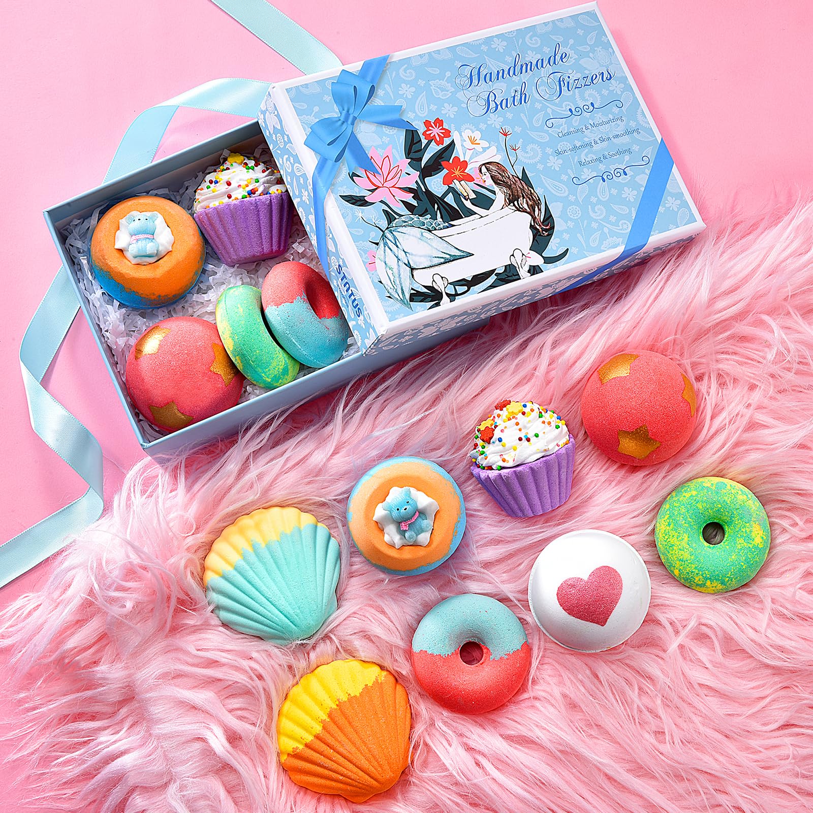 Boules de bain forme cube STNTUS INNOVATIONS couleurs éclatantes et ambiance spa