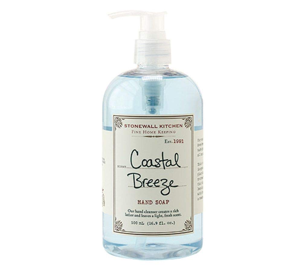 Savon pour les mains Stonewall Kitchen Coastal Breeze, parfum frais et peau douce.