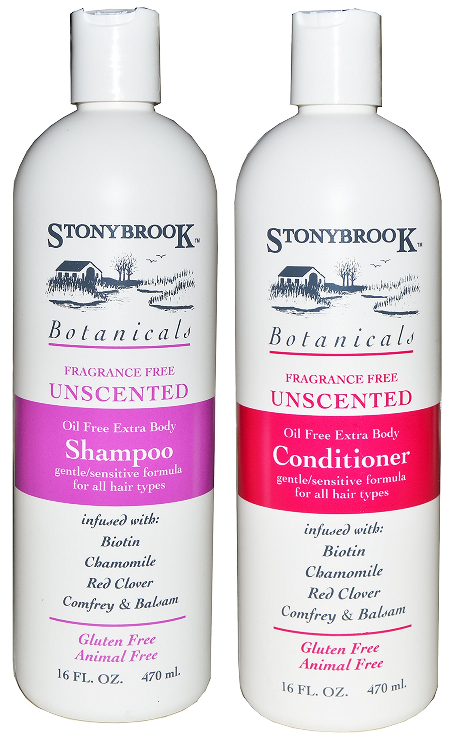 Stonybrook Botanicals Sans Parfum, ensemble shampoing et après-shampooing, douceur pour cheveux sensibles au quotidien.