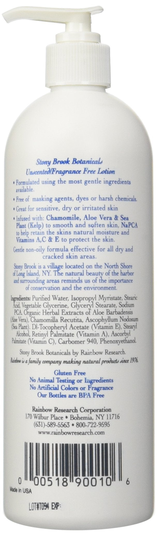 Stonybrook lotion sans parfum – texture veloutée qui pénètre rapidement