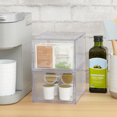 STORi Audrey rangement cosmétiques sur coiffeuse pour accès rapide