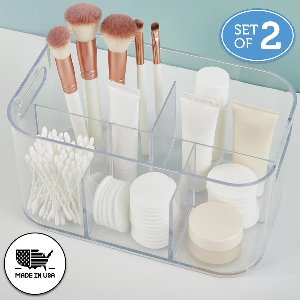 STORi Bliss : boîte-rangement cosmétiques rectangulaire transparente pour trouver rapidement vos produits.