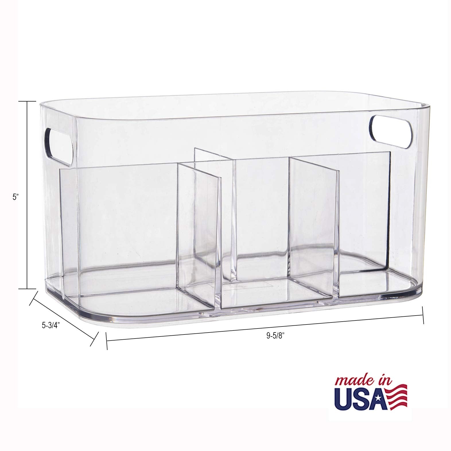 STORi Bliss : dimensions 9,63 W x 5,75 L x 5 H pouces pour tiroirs.