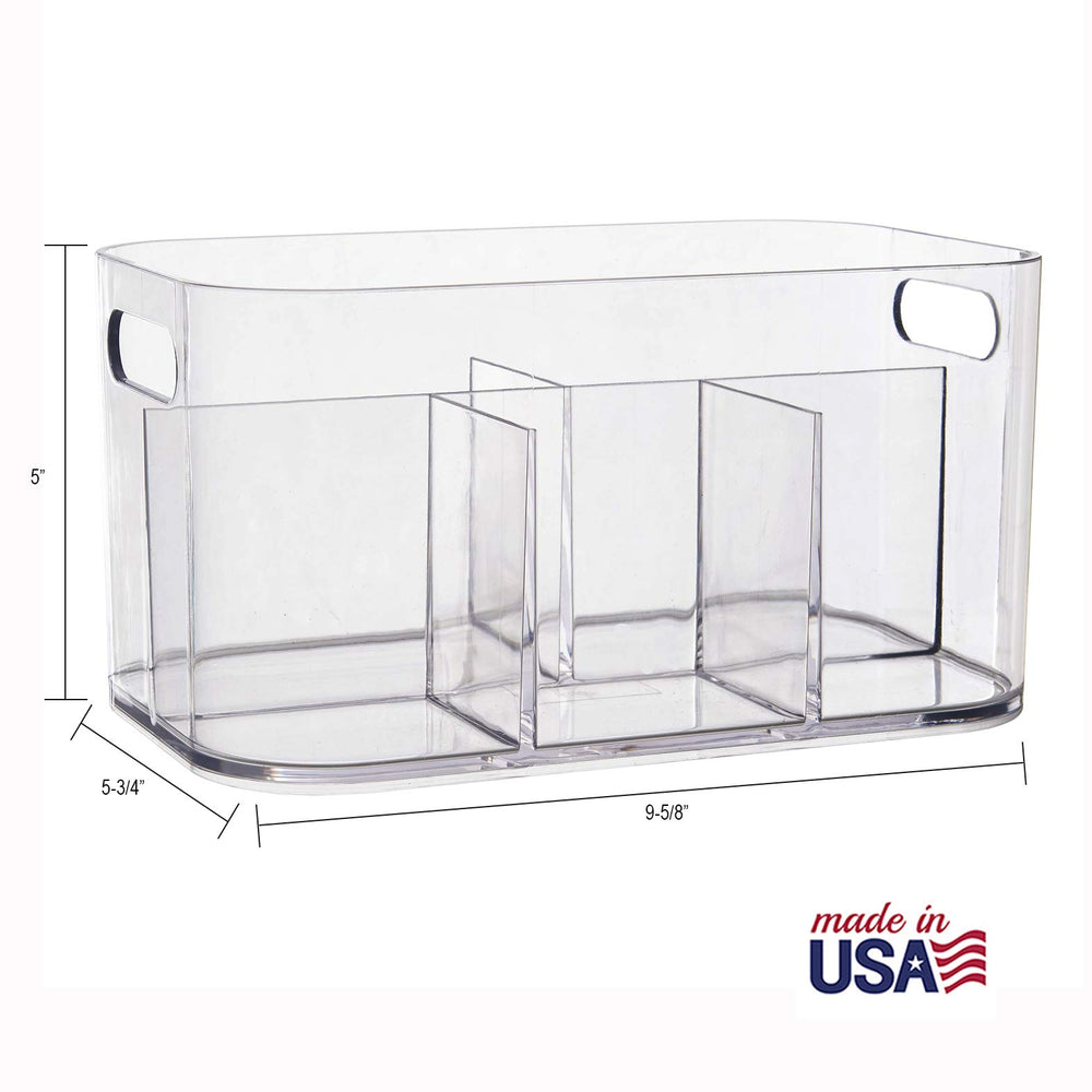 STORi Bliss : dimensions 9,63 W x 5,75 L x 5 H pouces pour tiroirs.