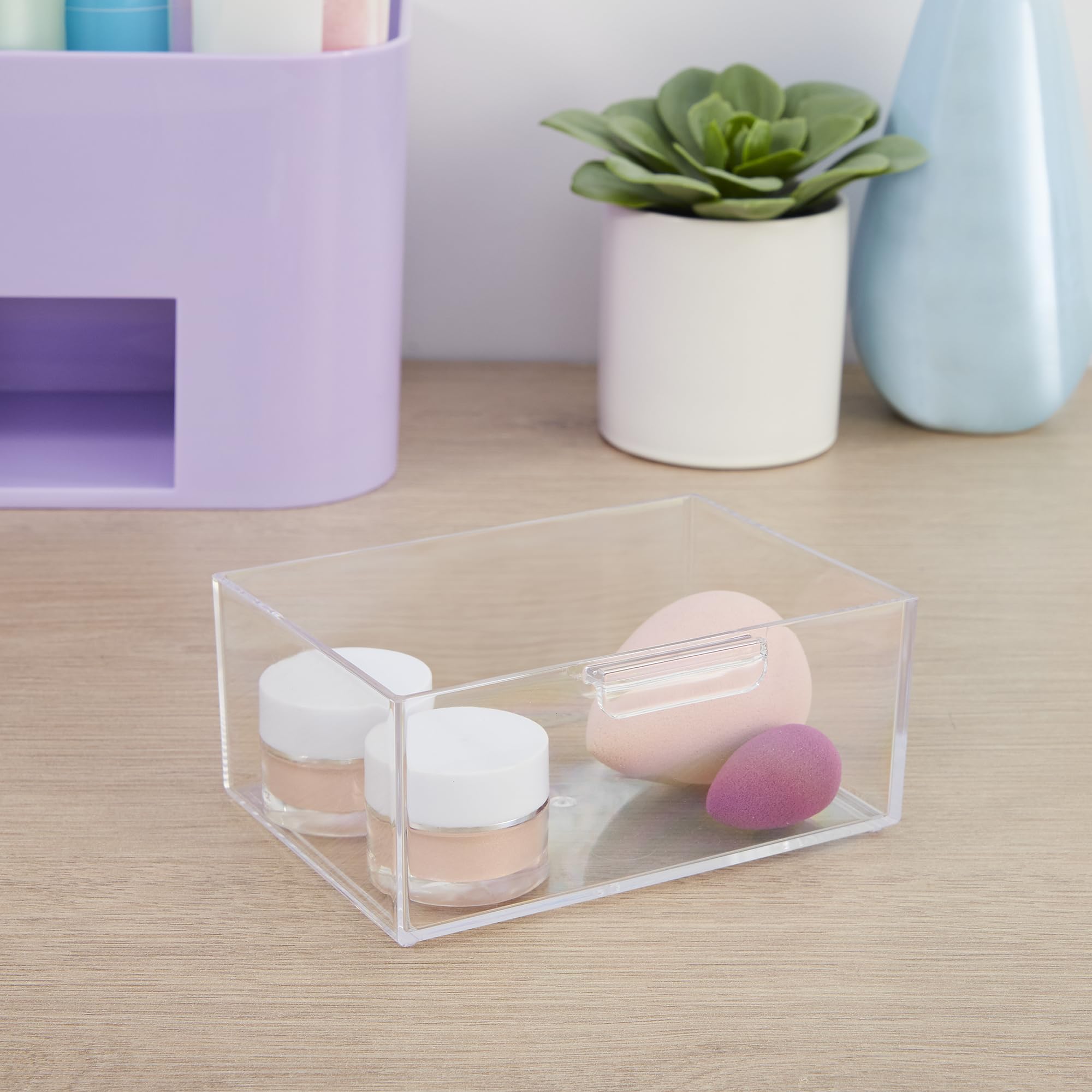 STORi Bliss Lilac: design compact et portable pour rangement facile.