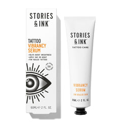 Sérum Vibrancy Stories & Ink en flacon 60 ml prêt pour usage nocturne.