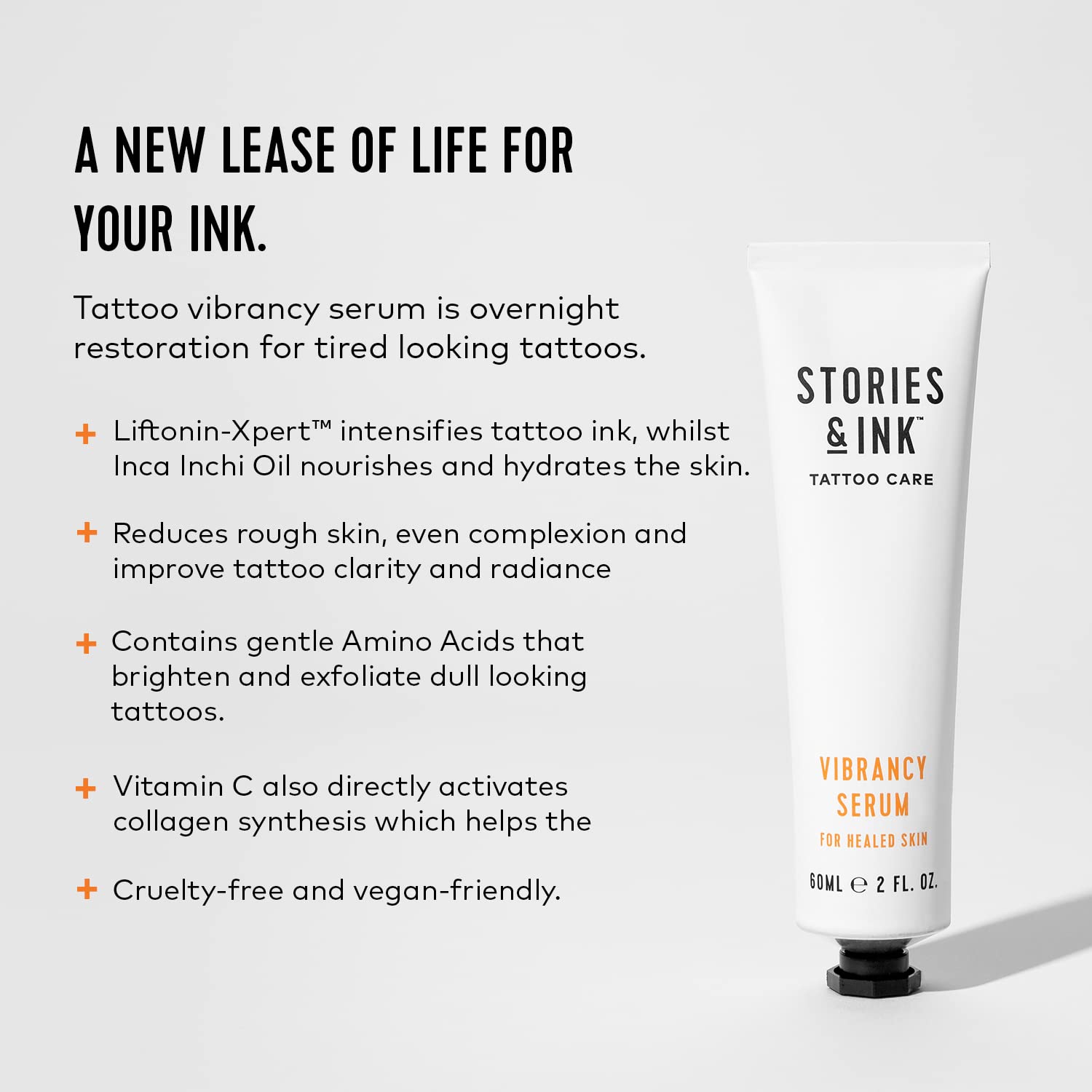 Goutte-doseuse du Vibrancy Serum facilite l'application sur tatouage.