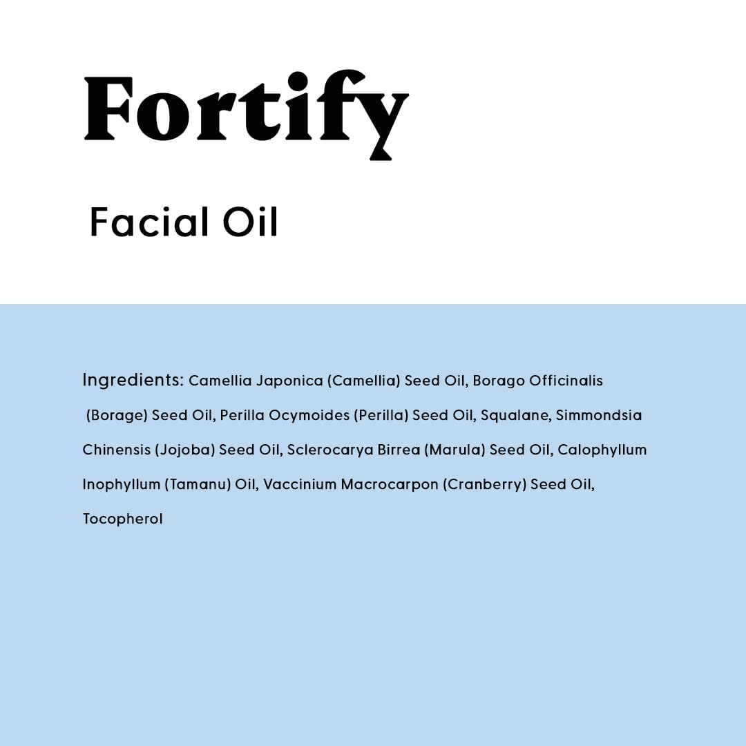 Stratia Fortify huile visage, peut aider à réduire les rougeurs et uniformiser le teint.