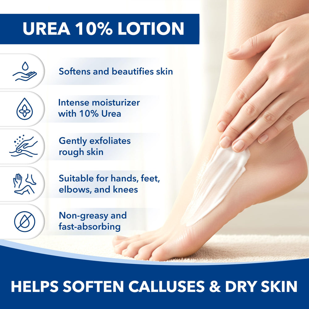 Application sur les mains avec Stratus Urée 10% – peau plus lisse.