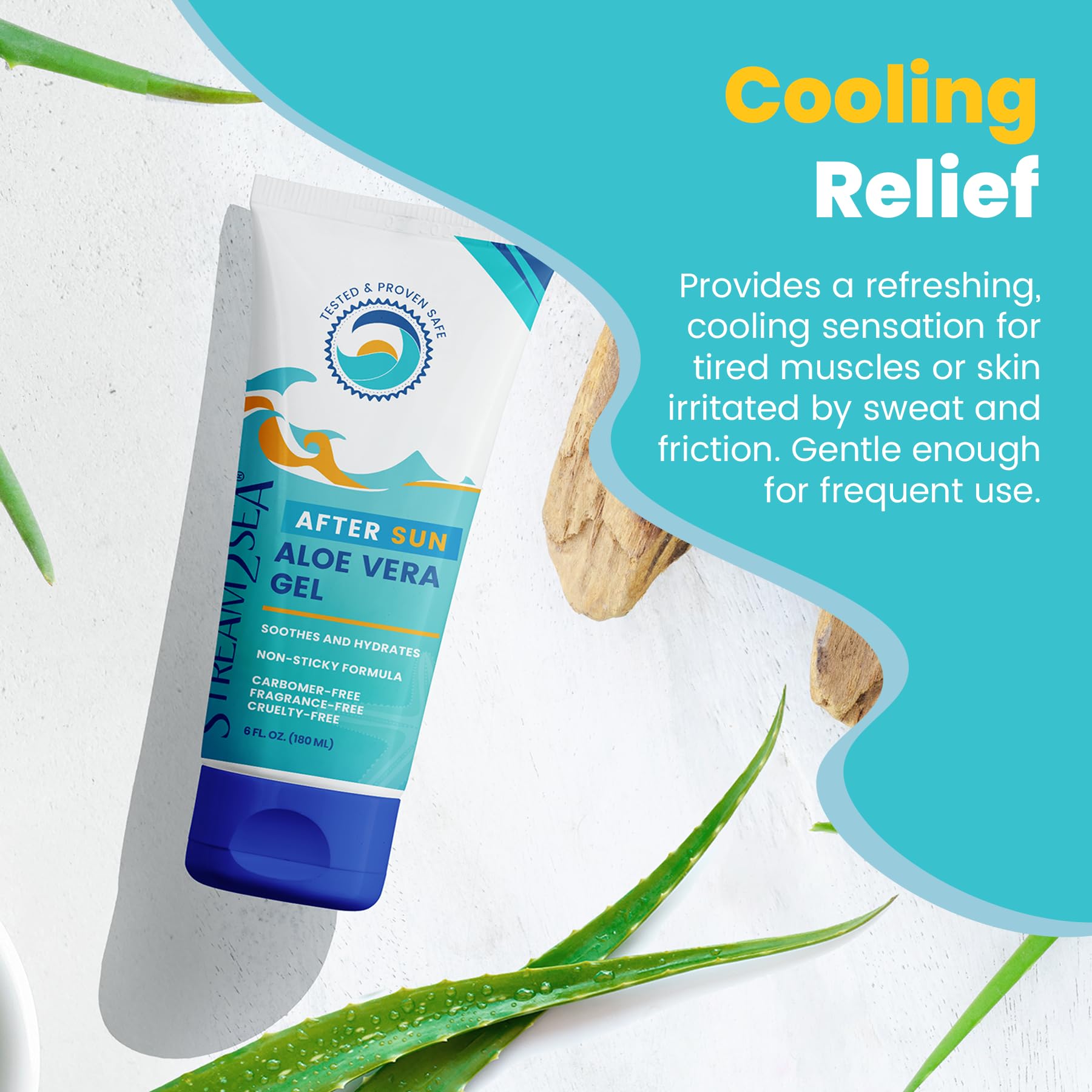 STREAM 2 SEA Ingrédients Naturels — aloe vera pur et sans additifs synthétiques.