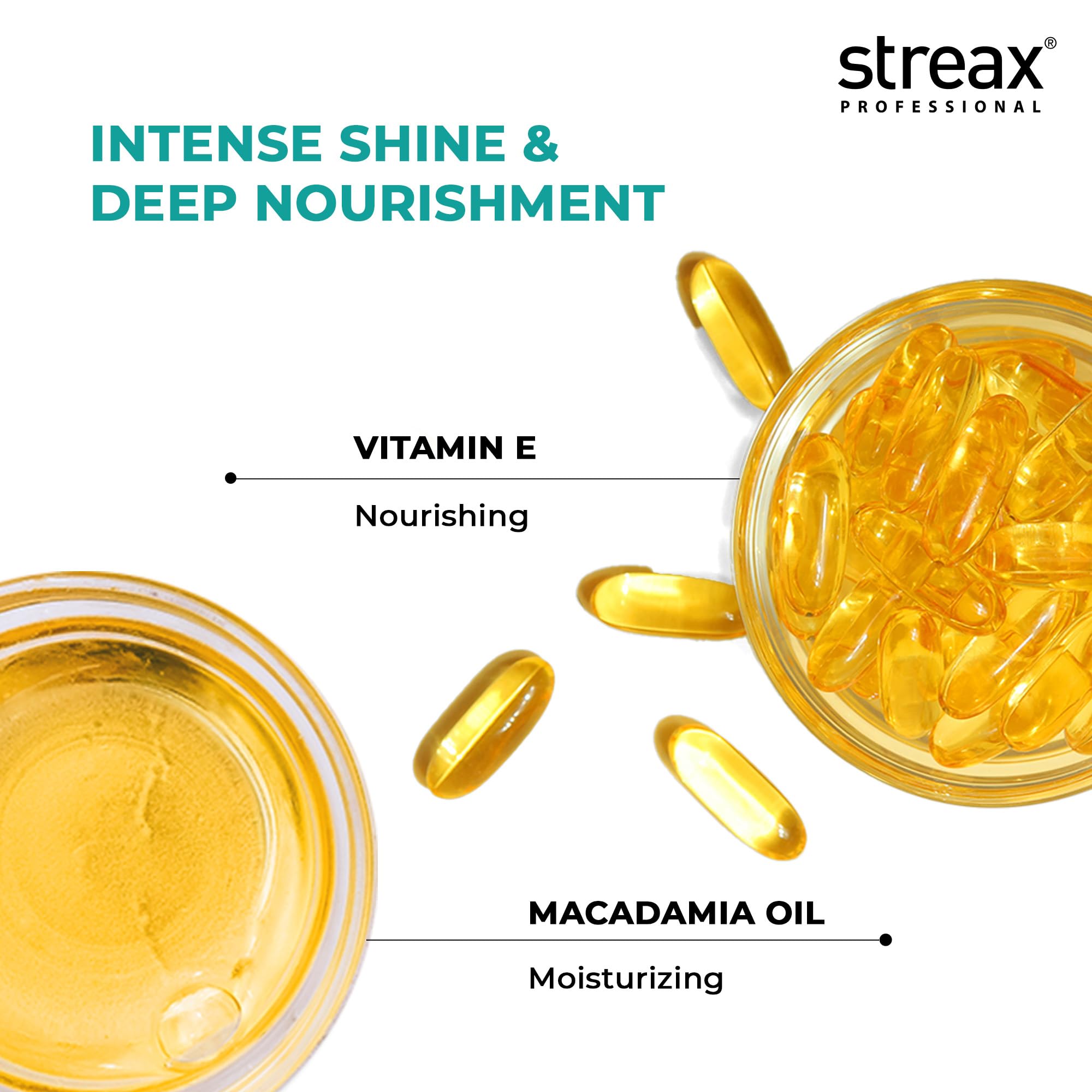 Sérum Streax Vitariche – application sur cheveux secs