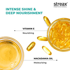 Sérum Streax Vitariche – application sur cheveux secs