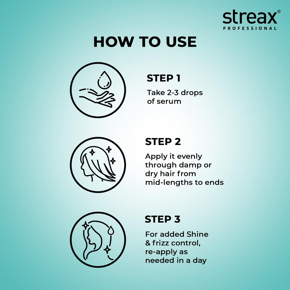 Streax Professional Vitariche Sérum fini salon et brillance durable