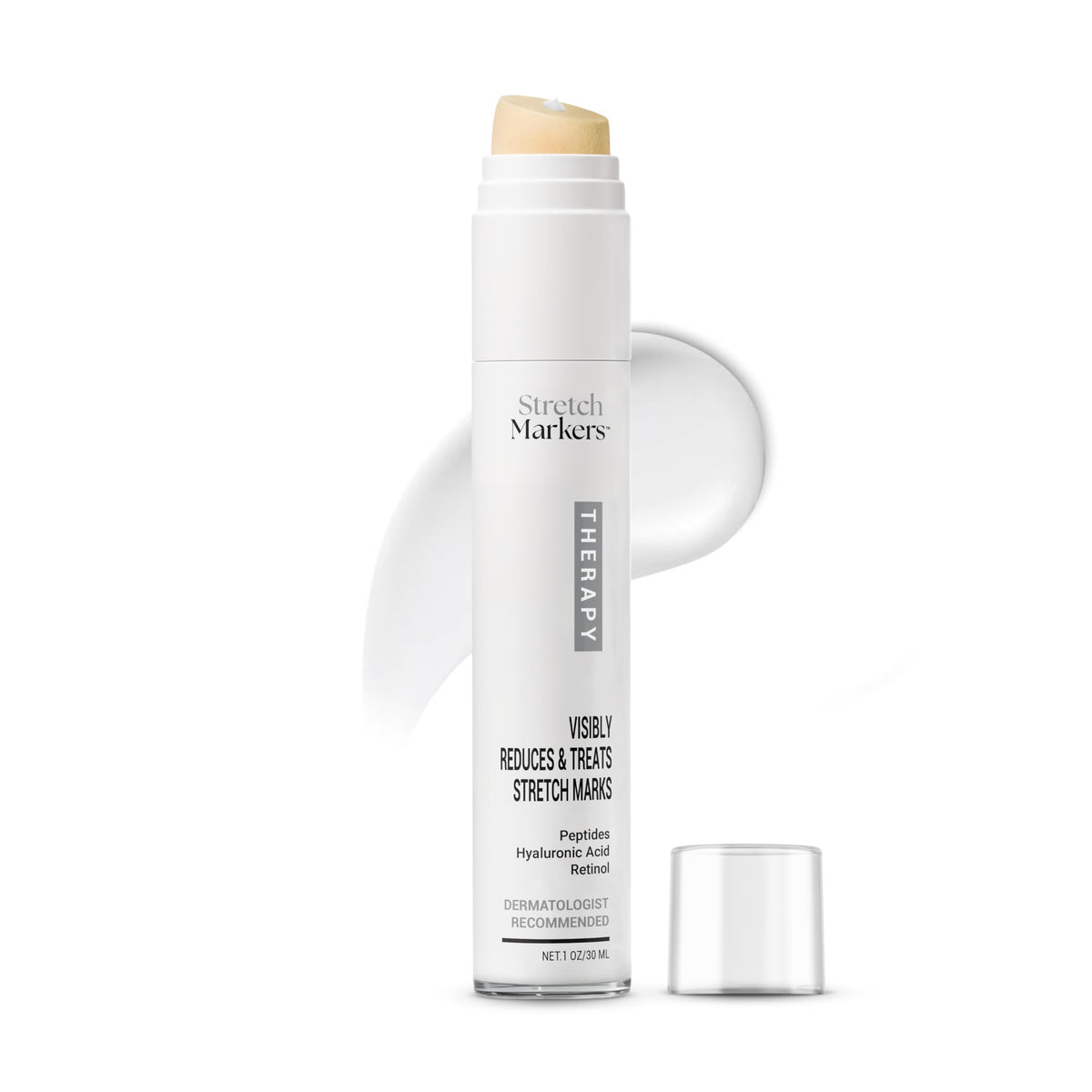 StretchMarkers Crème Stretch-Marks application, rituel ciblé pour hydrater et atténuer les vergetures.