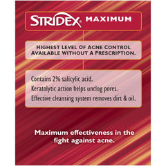 Stridex cotons exfoliants quotidiens sans alcool pour limiter les irritations.