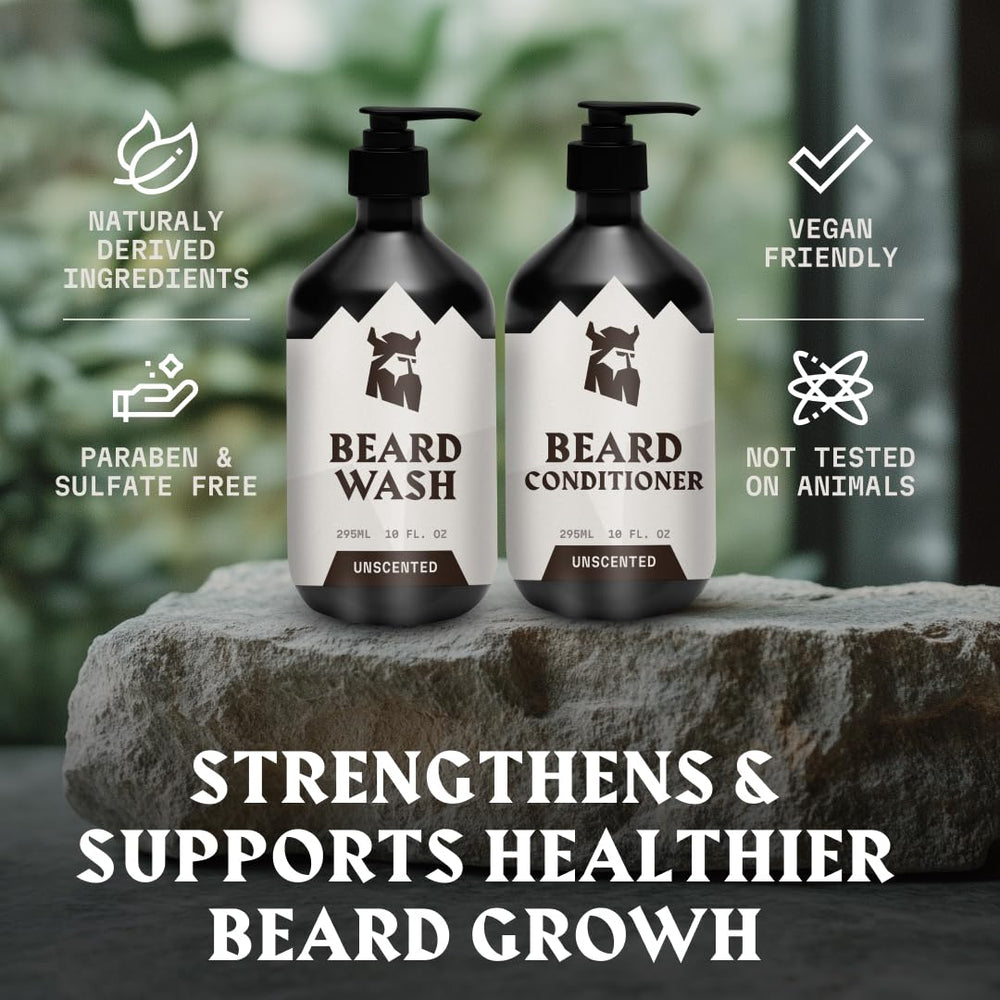 L’application douce et le massage barbe Striking Viking offrent une hydratation confortable.