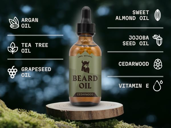 Barbe douce grâce à Striking Viking argan et jojoba.