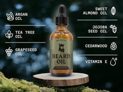 Barbe douce grâce à Striking Viking argan et jojoba.
