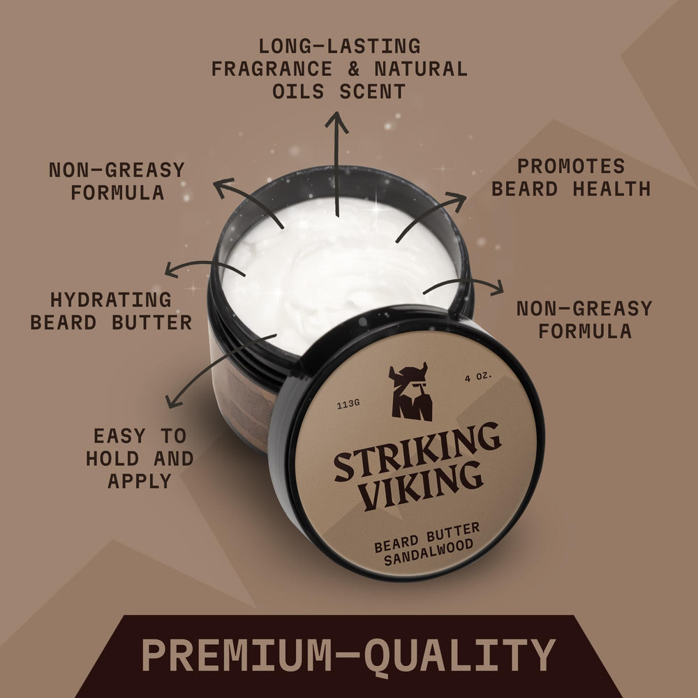 Striking Viking Barbe Hydratation Legere: sensation légère sans gras.