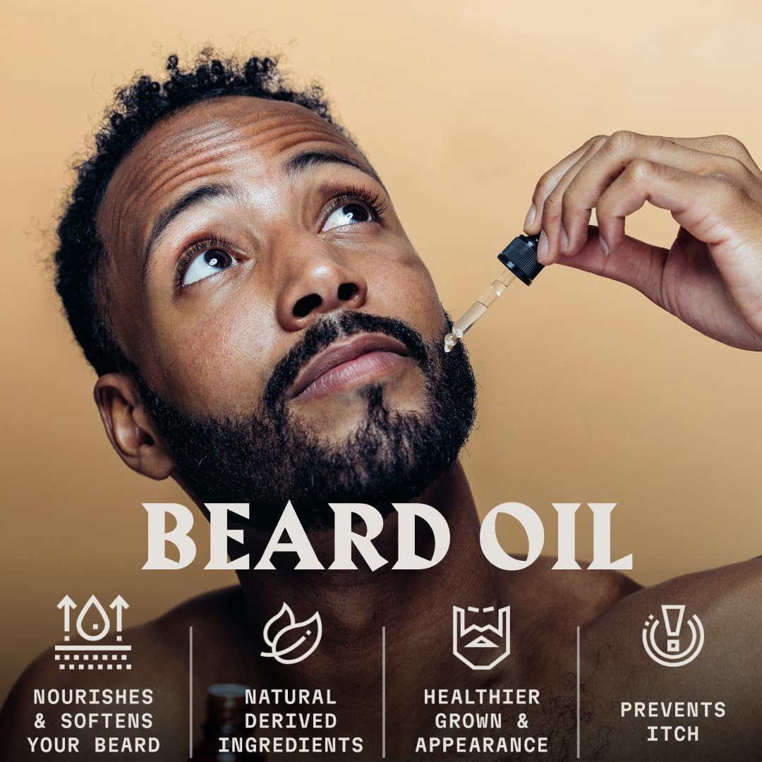 Contrôle flexible de la barbe grâce au beurre de karité et à l'huile de coco.