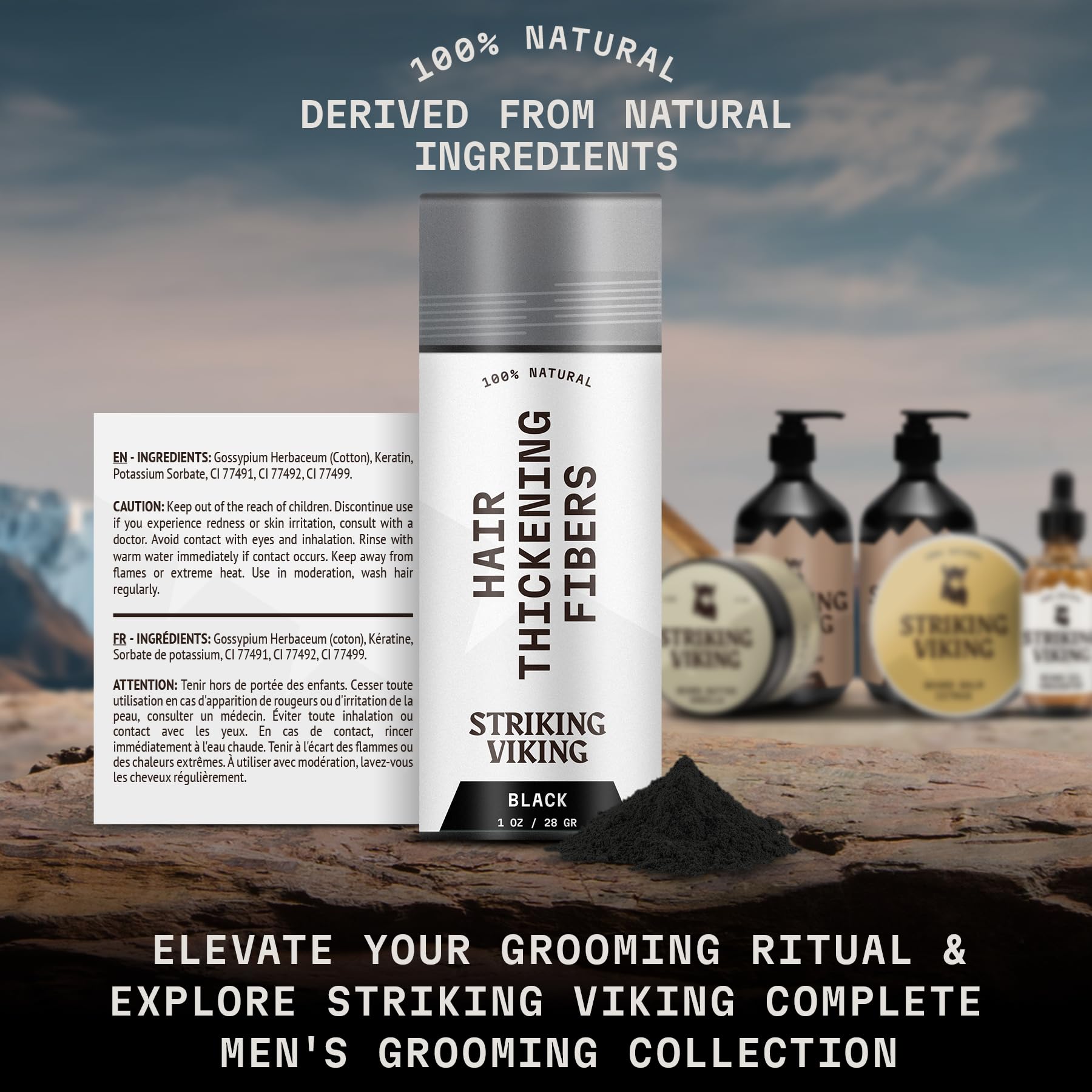 Spray de maintien Striking Viking — fixation légère longue durée