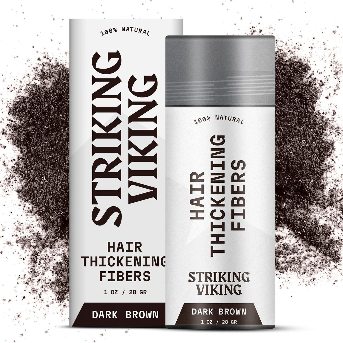 Fibres Striking Viking brun foncé en bouteille augmentant discrètement le volume.
