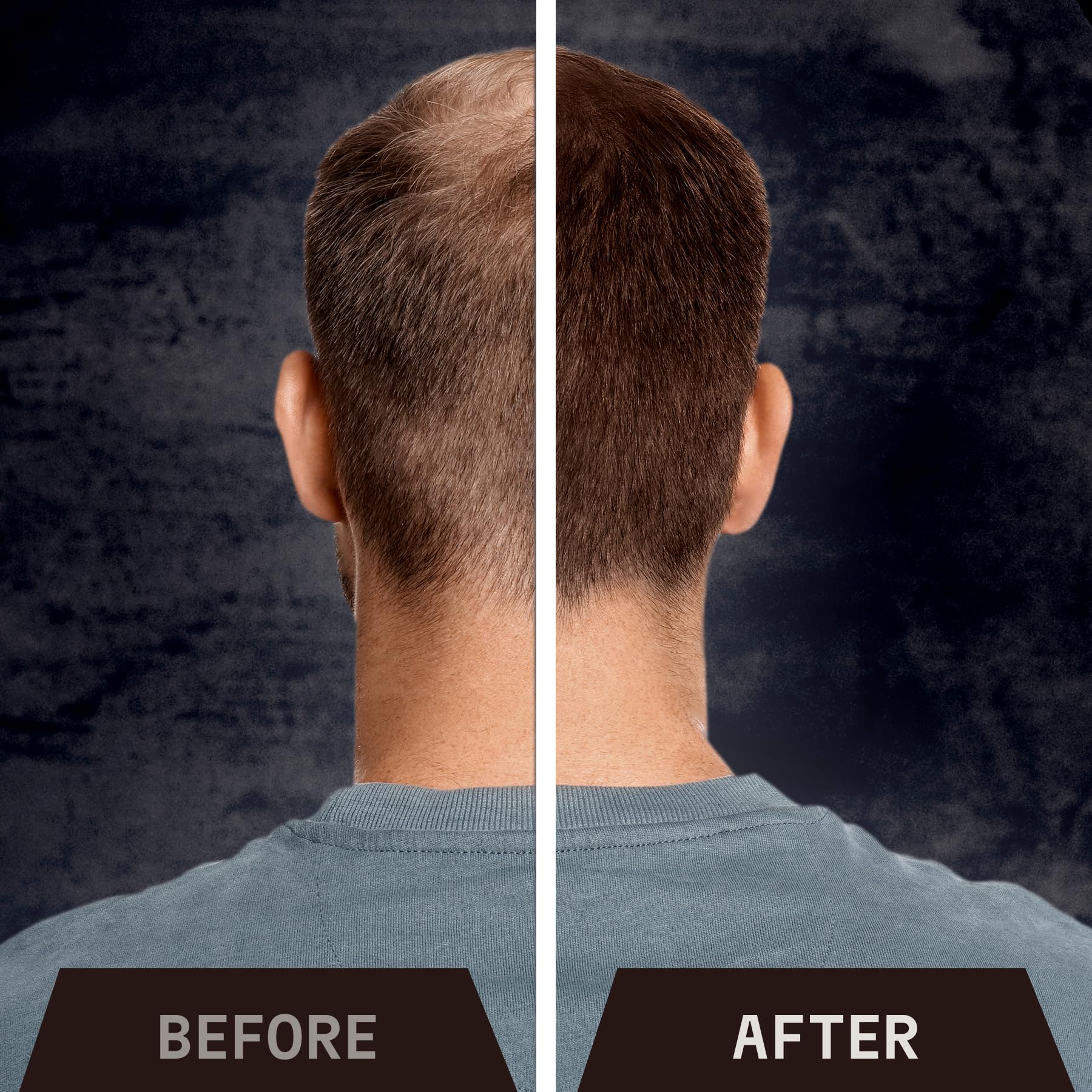 Adapté pour homme et femme, cheveux brun foncé.