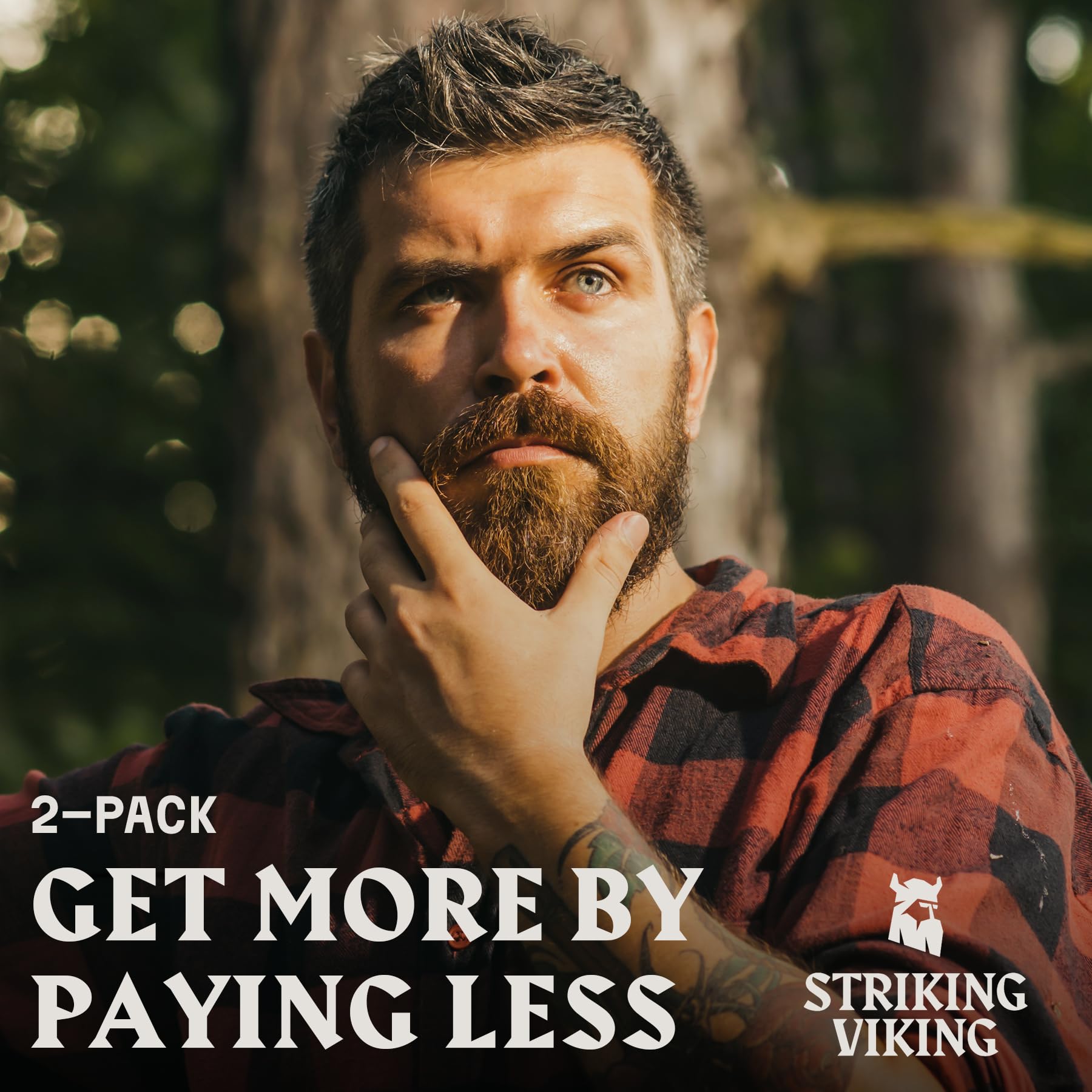 Striking Viking huile de barbe pack deux flacons : pratique et économique