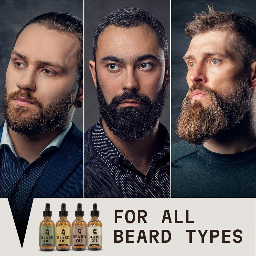 Lot de 4 huiles barbe Striking Viking – senteurs variées