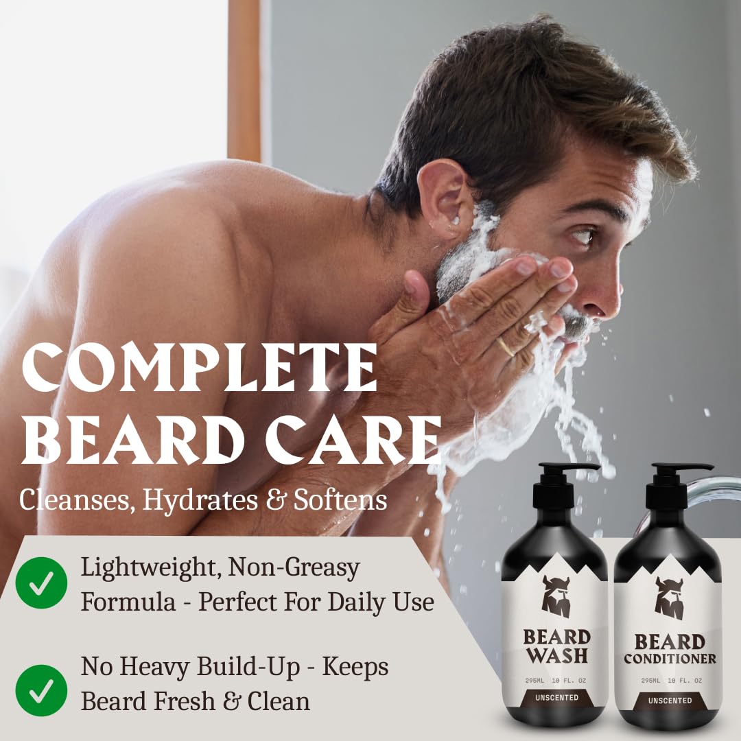 La formule à l'huile de jojoba Striking Viking nourrit la peau sensible et la barbe.