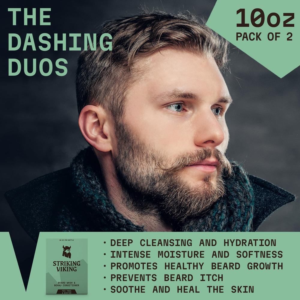 Striking Viking emballage 10oz : format pratique pour la routine barbe.