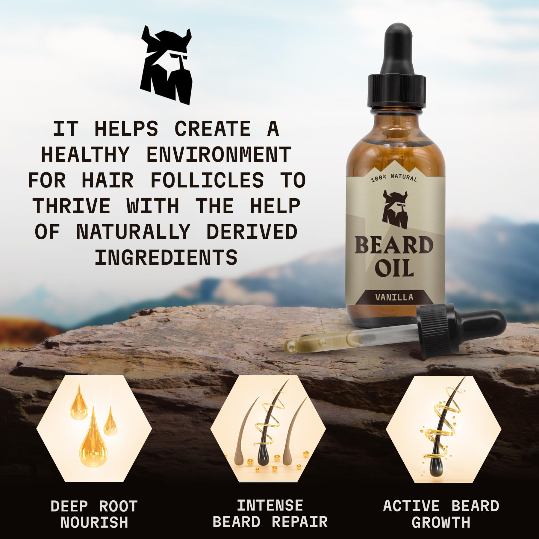 Parfum vanille discret de Striking Viking: sillage subtil pour la routine quotidienne.