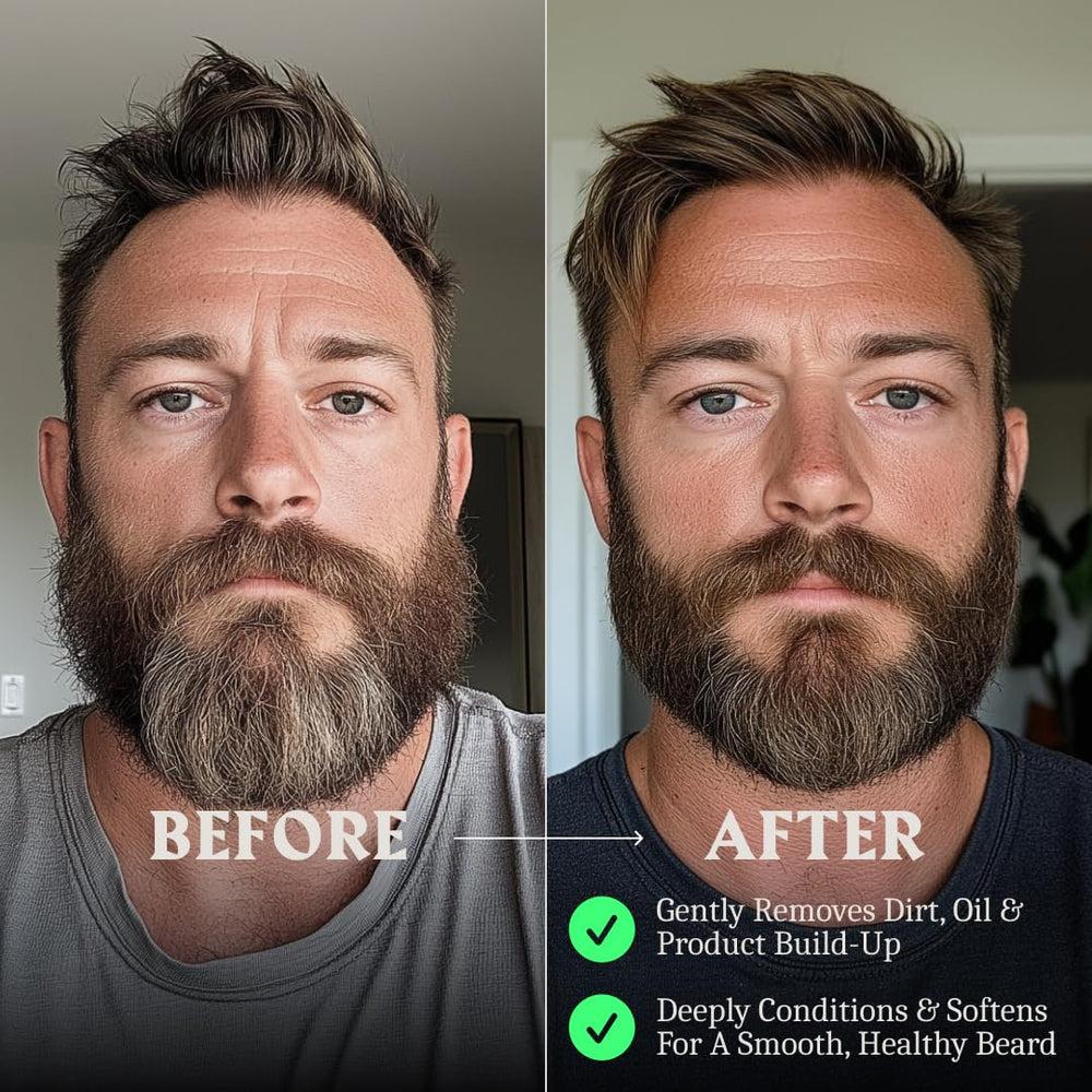 Le soin barbe sans parfum Striking Viking convient aux peaux sensibles et apaise les démangeaisons.