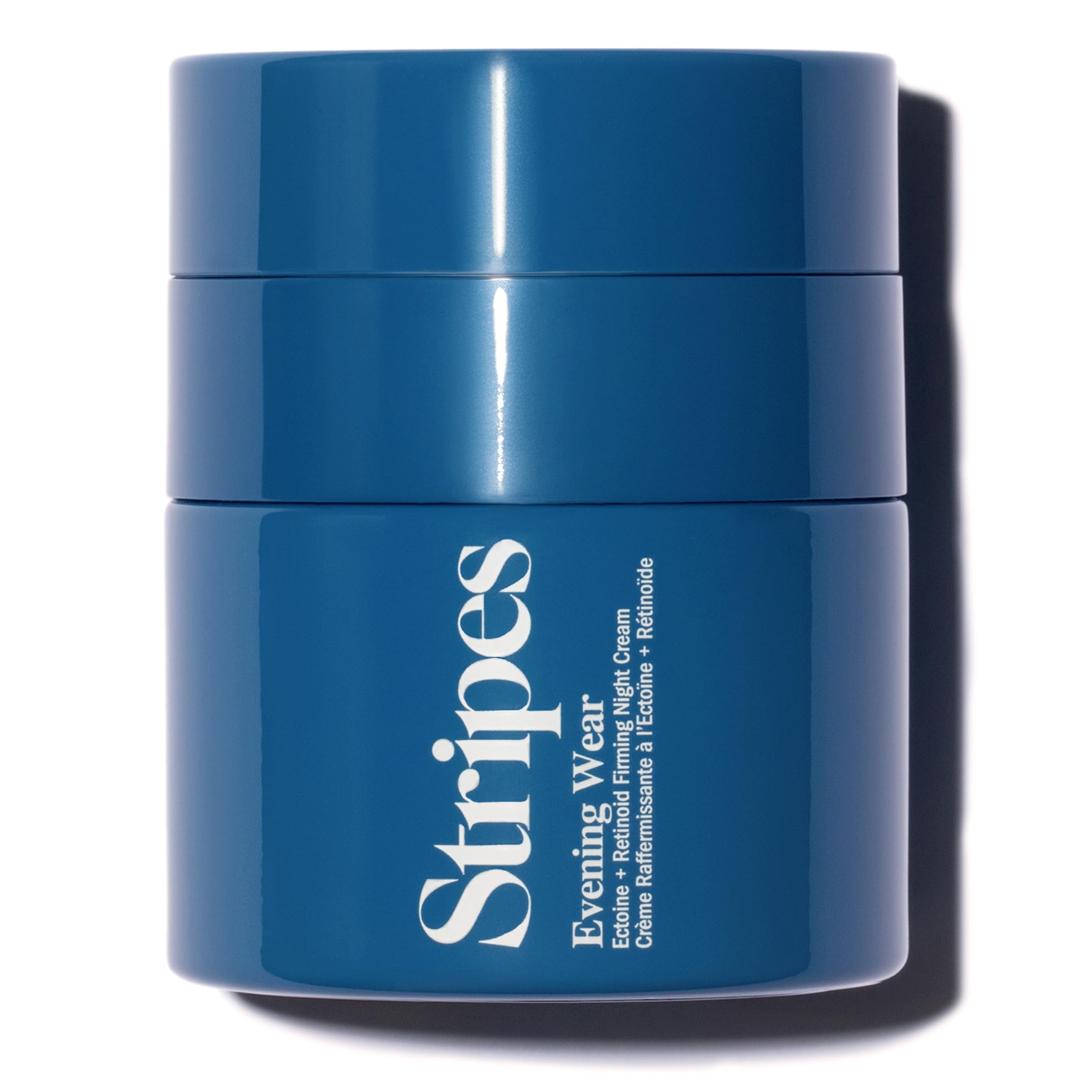 STRIPES Beauté Crème Nuit Retinol: bouteille montrant hydratation nocturne onctueuse