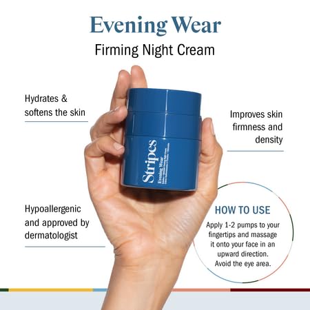 STRIPES Beauté Crème Nuit Retinol: texture riche pour nourrir la peau sensible