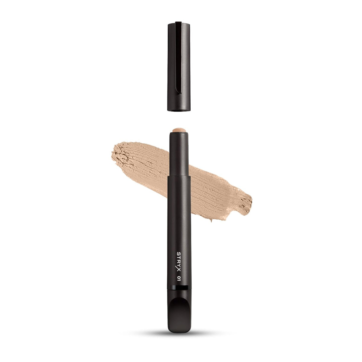 Stryx bâton correcteur dans son étui compact, retouche rapide et discrète.