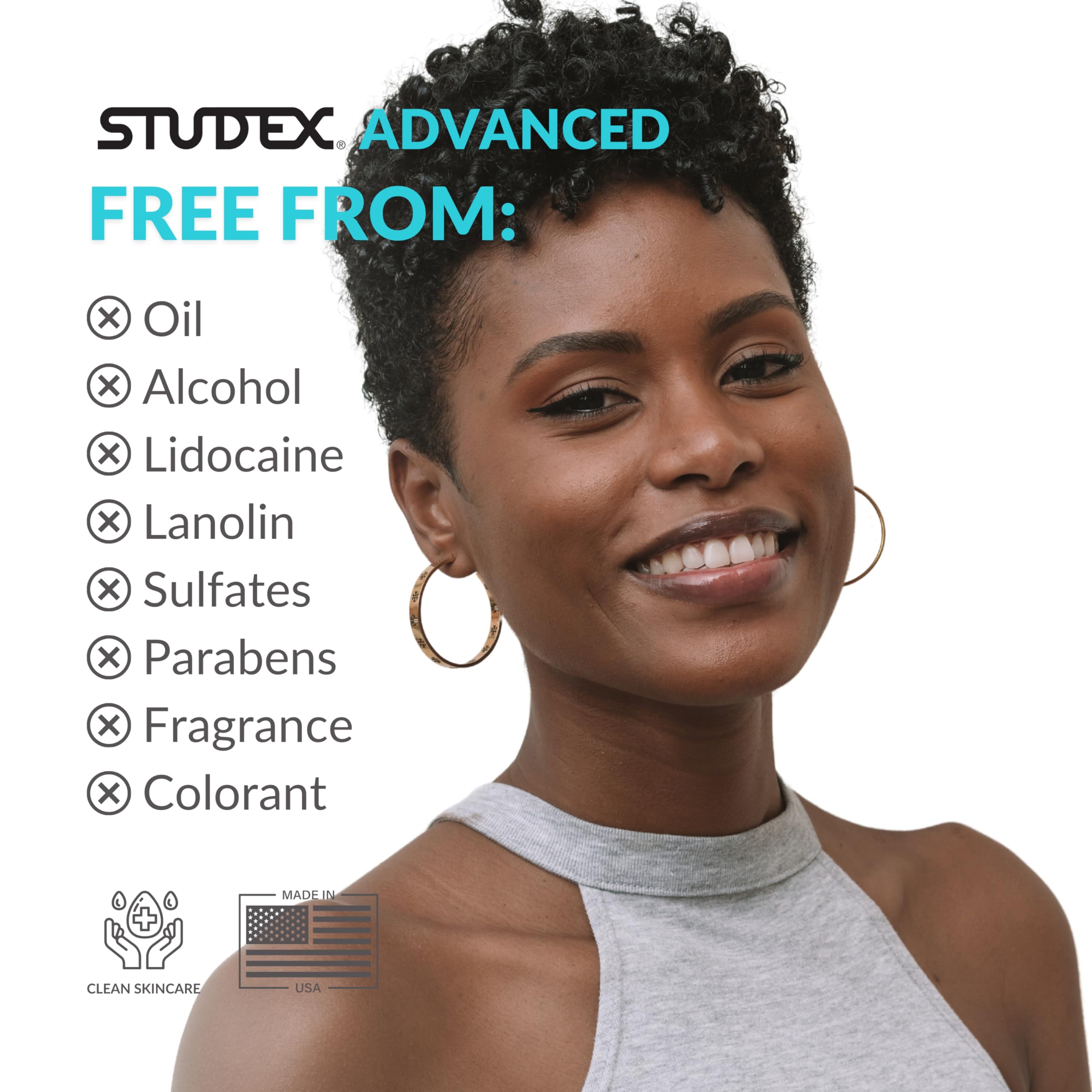 Produit vegan et sans cruauté, Studex Advanced 2-en-1