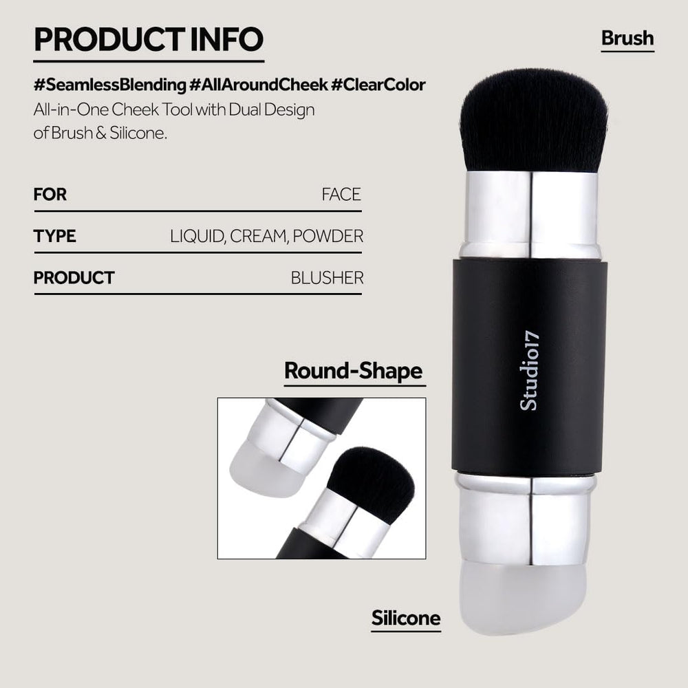 STUDIO17 brosse blush silicone application précise et homogène