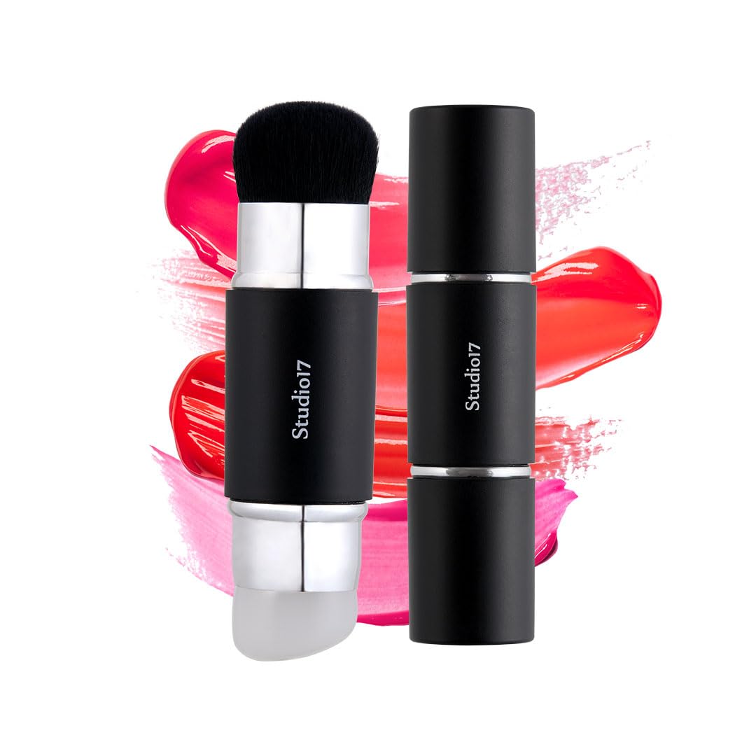 STUDIO17 brosse blush silicone design pro pour maquillage durable