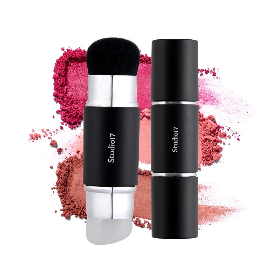 STUDIO17 brosse blush silicone double-face pour application précise