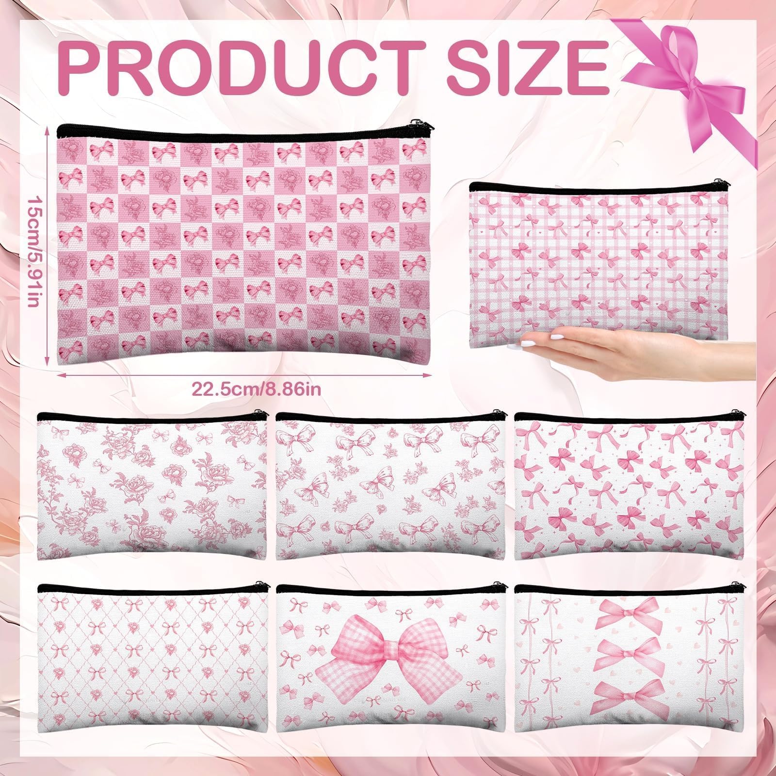 Pochette cosmétiques Stuffygreenus motifs fleur, pratique pour voyages et rangement.