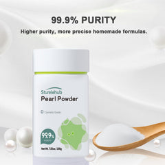 Poudre de perle biologique Sturelehub dans un pot, idéale pour masques
