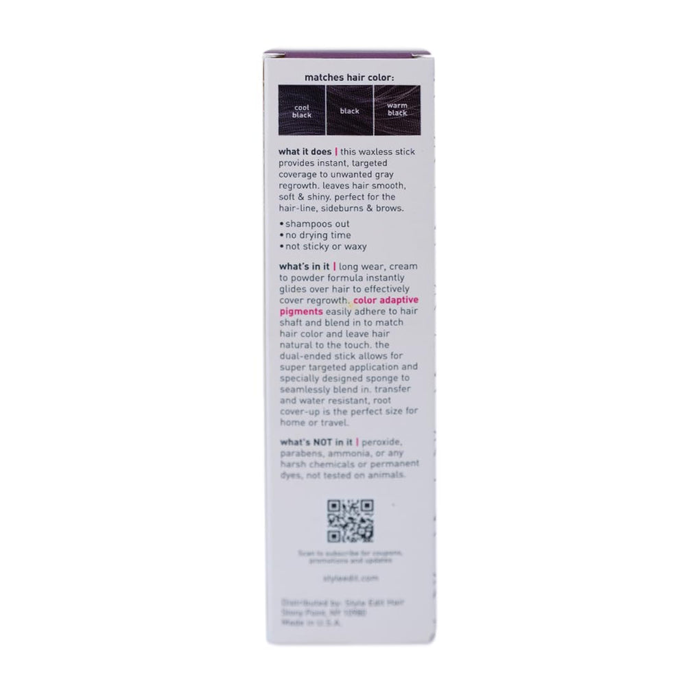  STYLE EDIT Root Touch Up Stick – format compact, parfait pour le sac et les voyages.
