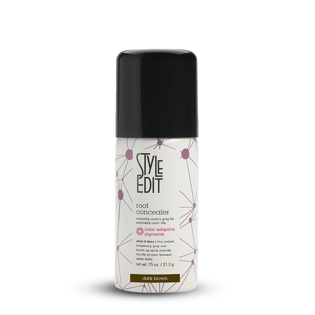 Style Edit : retouche racines brun foncé pour une couverture rapide et naturelle