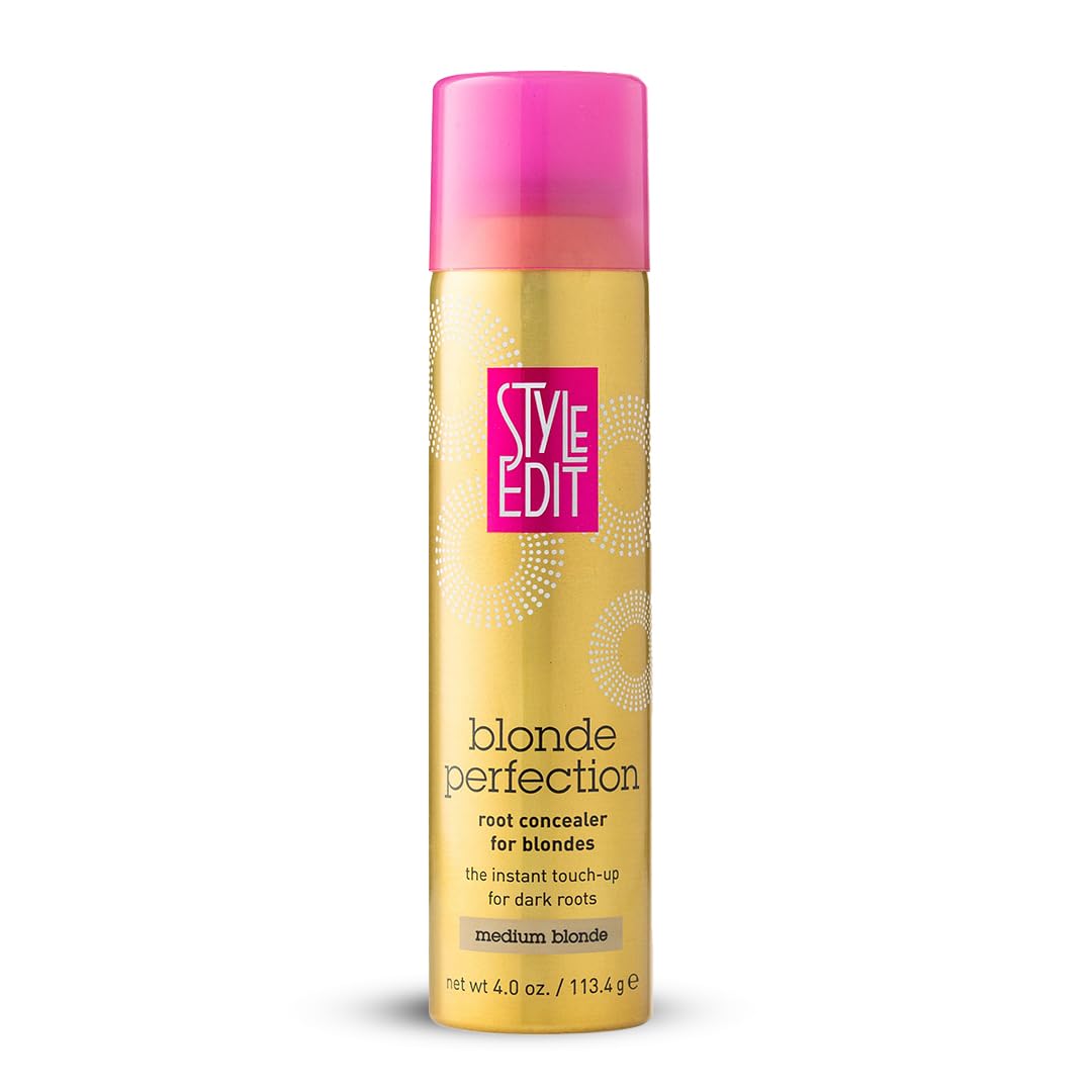 STYLE EDIT – spray correcteur de racines blond moyen pour couverture instantanée des racines grises.