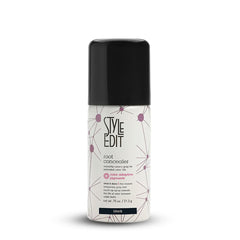 Style Edit Spray retouche des racines montre une couverture rapide des racines pour un look soigné.
