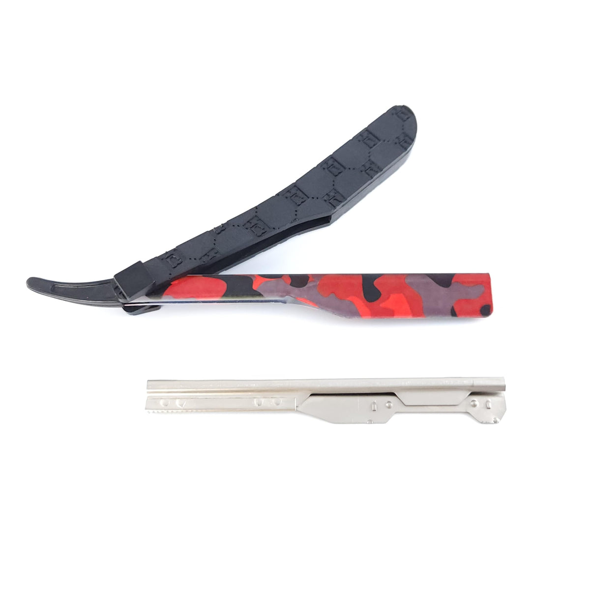 StyleCraft Deluxe Line rasoir barbiers camouflage rouge pour lignes nettes