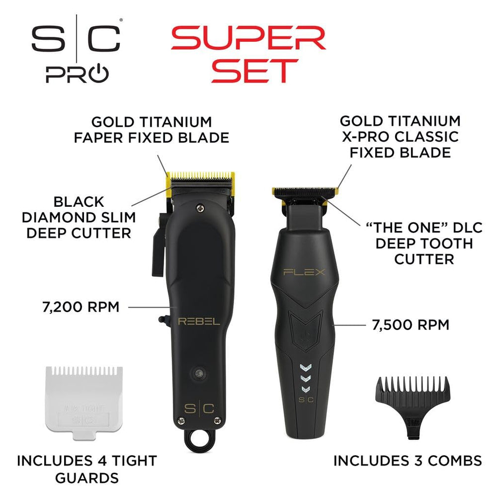 Stylecraft Rebel Tondeuse – batterie lithium offrant jusqu’à 3 heures sans fil.
